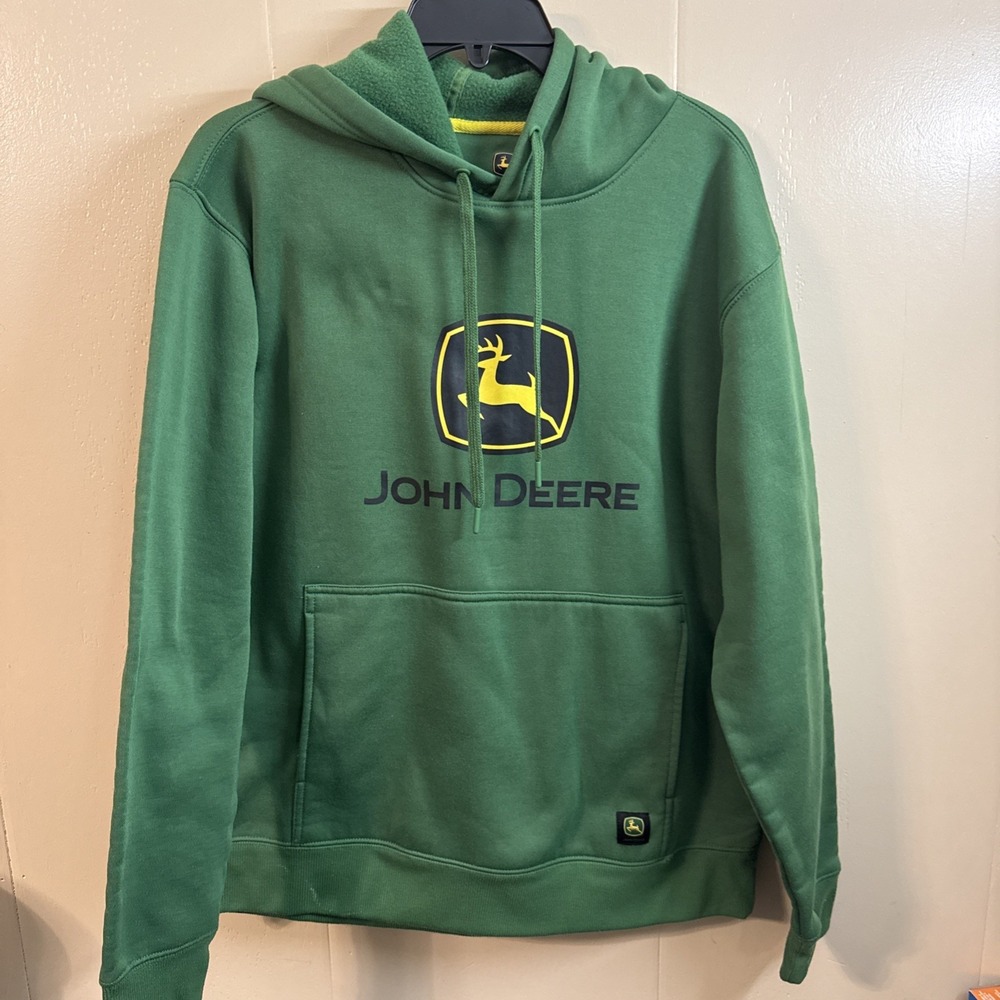 John Deere Hoodie Medium Green